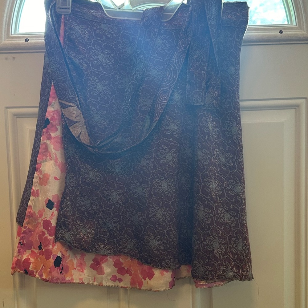 Short sari wrap skirt medium size